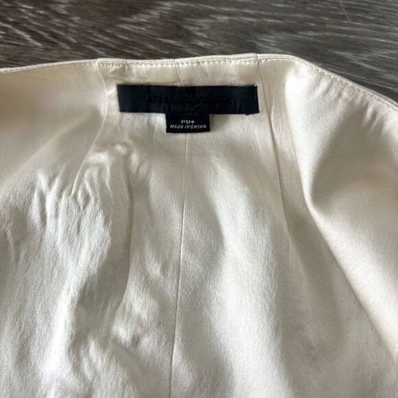EUC Alexander Wang 100% Silk Asymmetrical Draped Blouse Vest Top Tie Back Size 6 - Picture 12 of 15